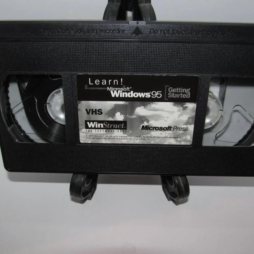 Microsoft Windows 95 Start! Learn! Vintage VHS Tape WinStruct Microsoft Press